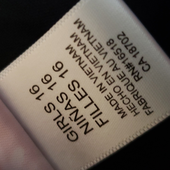 New Arts Fun BLOOM  de Jeune fille black and white with blue sash szgirls 10-12 - Picture 8 of 8